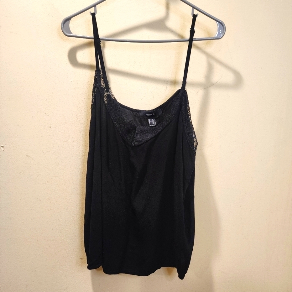 Forever 21 Black Strappy Tank top Plus  Size 2X